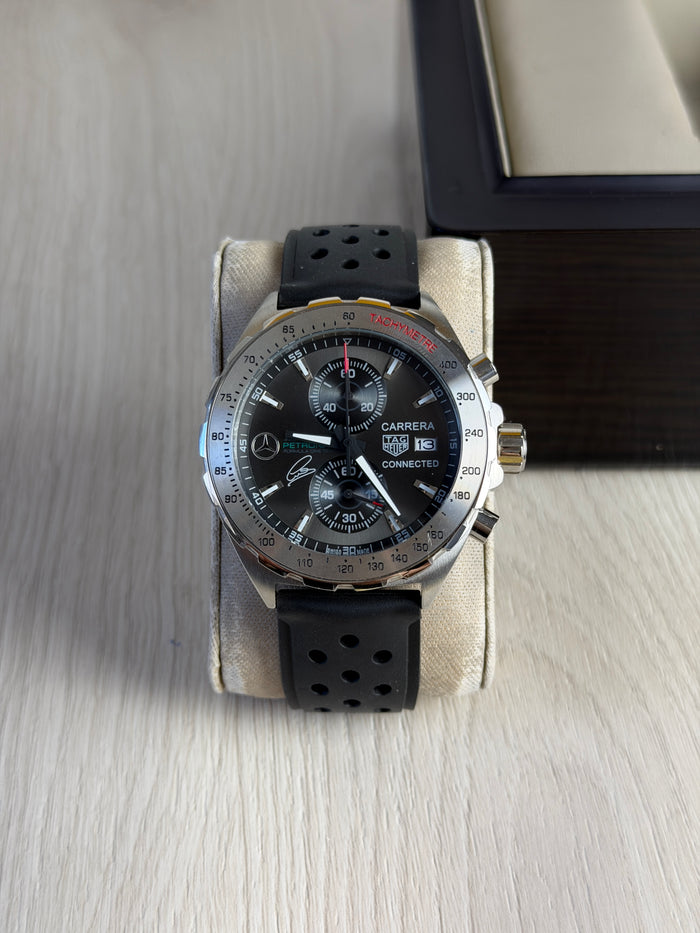 TAG HEUER CARRERA AMG PRATA CINZA 43MM