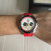 TAG HEUER F1 FORMULA 1 PRATA VERMELHO 43MM