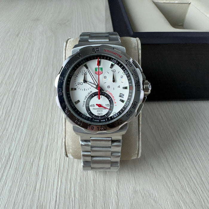 TAG HEUER F1 FORMULA 1 PRATA BRANCO 44MM
