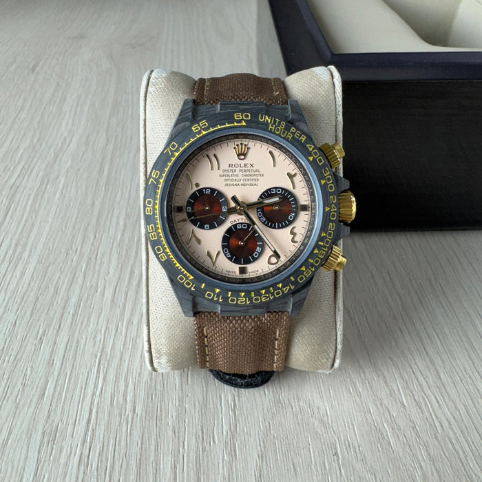 ROLEX DAYTONA DIW CARBONO MARROM ARABIC 40MM