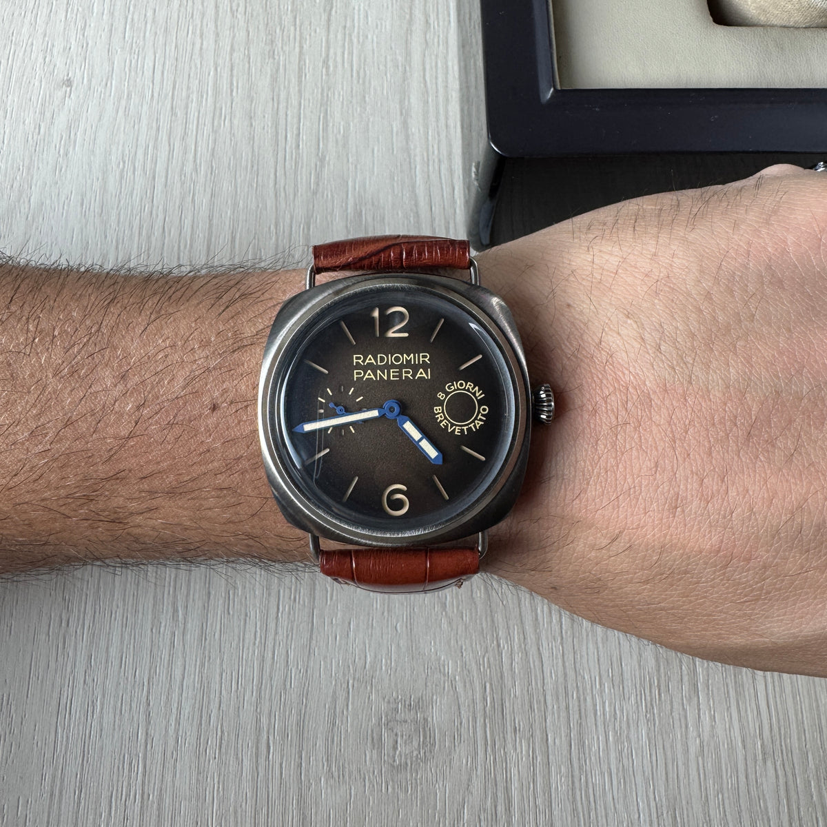 PANERAI RADIOMIR  PRATA COURO 44MM