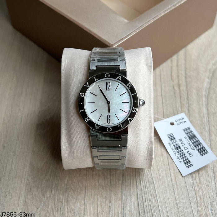 BVLGARI BULGARI PRATA MADRE PEROLA 33MM FEMININO