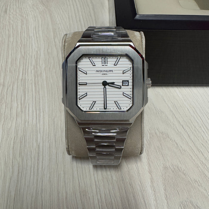 PATEK PHILIPPE CUBITUS PRATA BRANCO 45MM