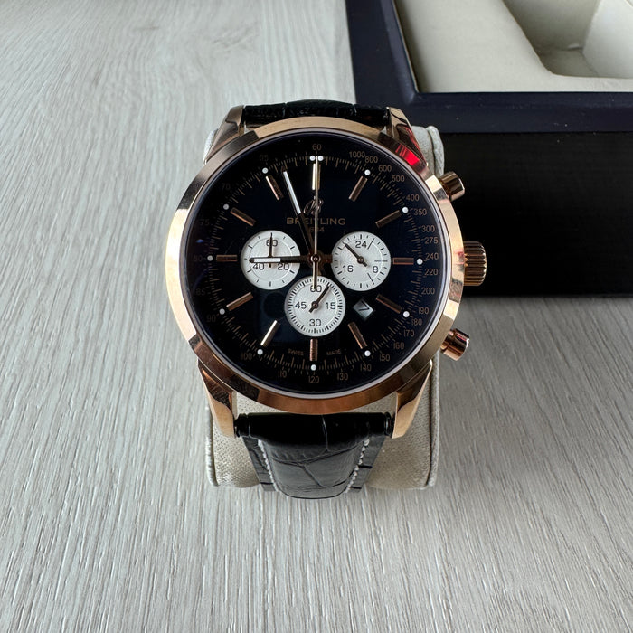 BREITLING TRANSOCEAN ROSE COURO 44MM