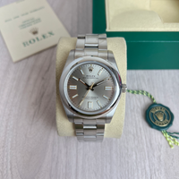 ROLEX OYSTER PERPETUAL PRATA CINZA 41MM