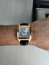 CARTIER SANTOS DUMONT ROSE LARGE 31MM X 44MM
