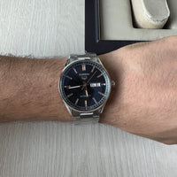TAG HEUER CARRERA CAL 5 PRATA PRETO ROSE AUTOMATICO 41MM