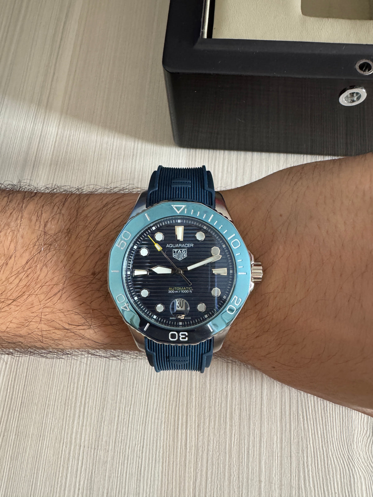 TAG HEUER AQUARACER AZUL BORRACHA AUTOMÁTICO 43MM