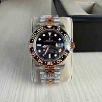 ROLEX GMT MASTER II MISTO ROSE PRETO JUBILEU 40MM