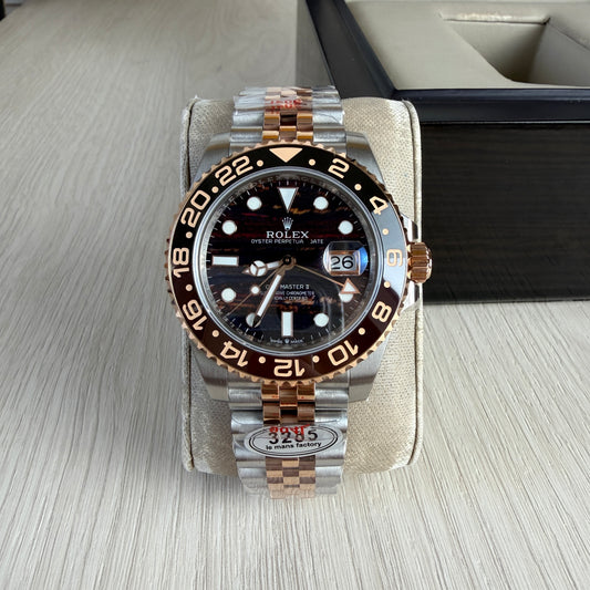 ROLEX GMT MASTER II MISTO ROSE PRETO JUBILEU 40MM