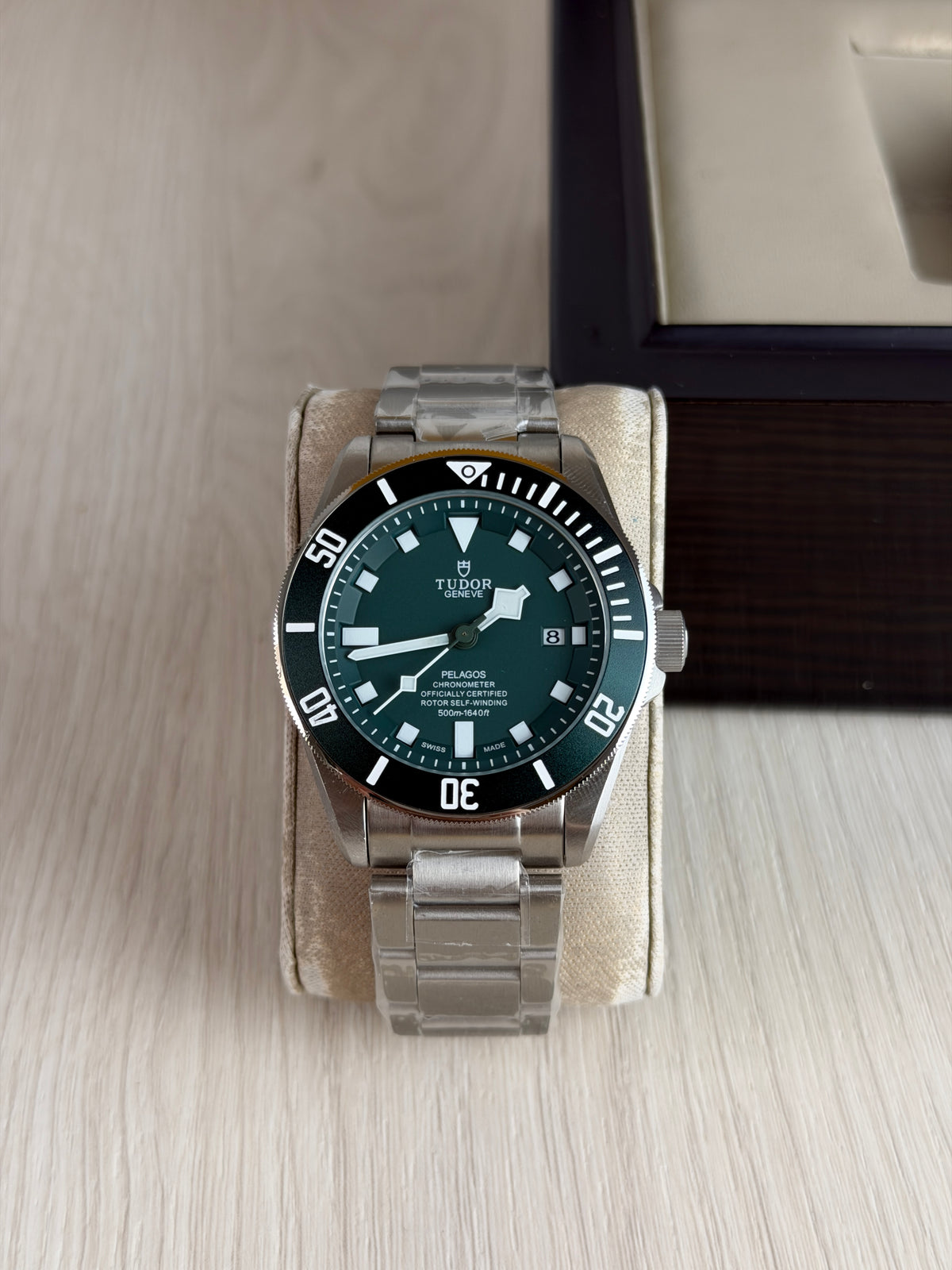 TUDOR PELAGOS PRATA VERDE 42MM