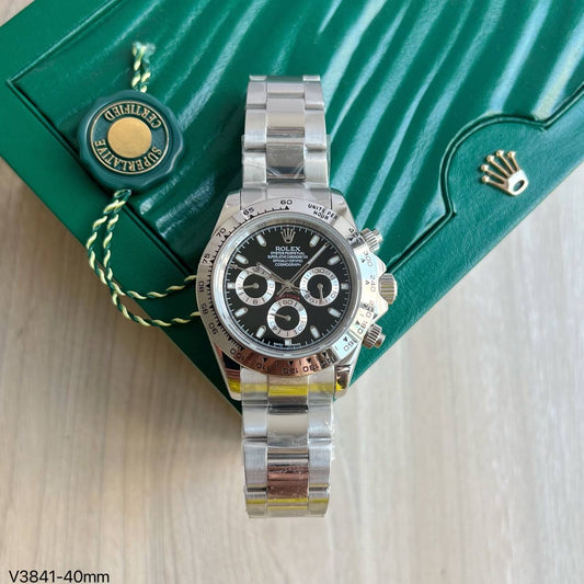 ROLEX DAYTONA PRATA PRETO 40MM