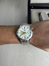 TAG HEUER CARRERA PRATA BRANCO 41MM