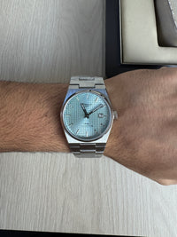 TISSOT PRX PRATA AZUL 40MM
