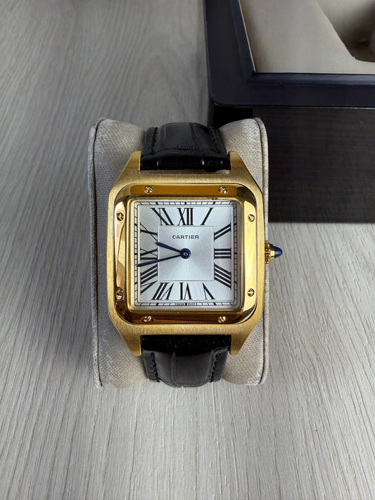 CARTIER SANTOS DUMONT DOURADO LARGE 31MM X 44MM