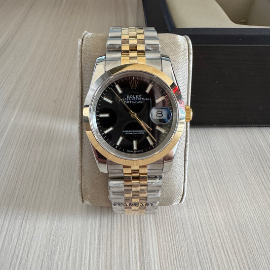 ROLEX DATEJUST MISTO DOURADO JUBILEU FEMININO 36MM