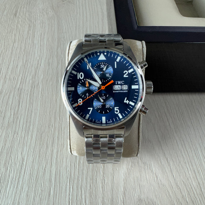 IWC TOP GUN PRATA AZUL AUTOMÁTICO 44MM