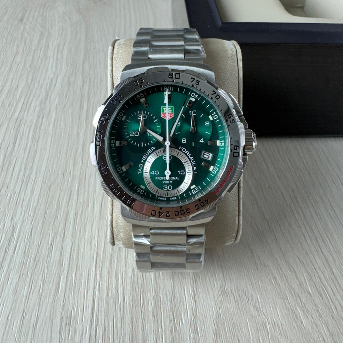 TAG HEUER F1 FORMULA 1 PRATA VERDE 44MM