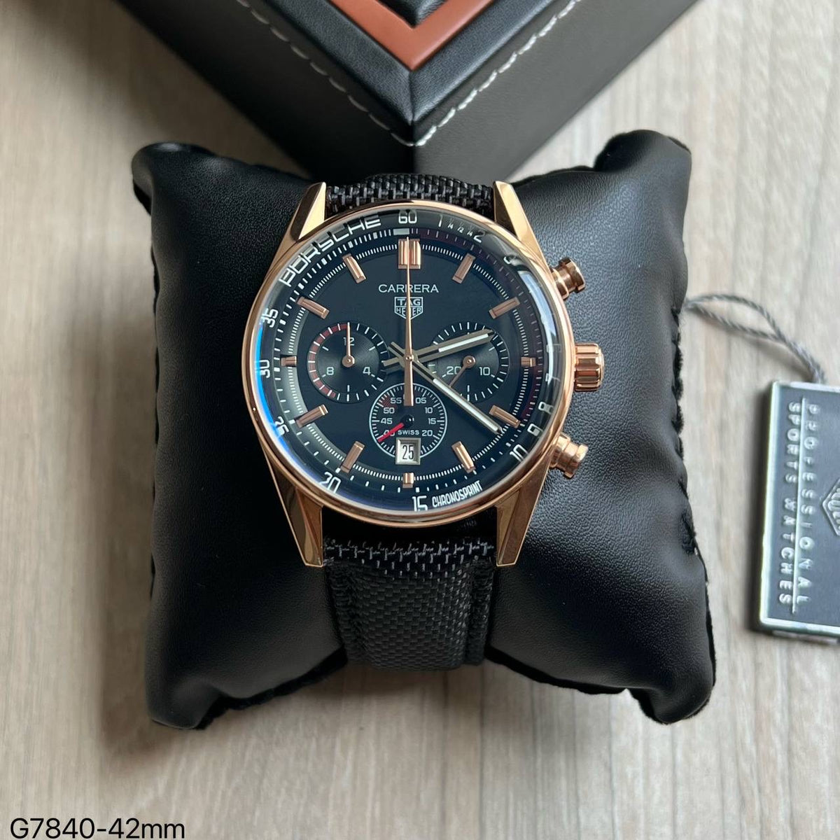 TAG HEUER CARRERA PORSCHE ROSE NYLON 41MM