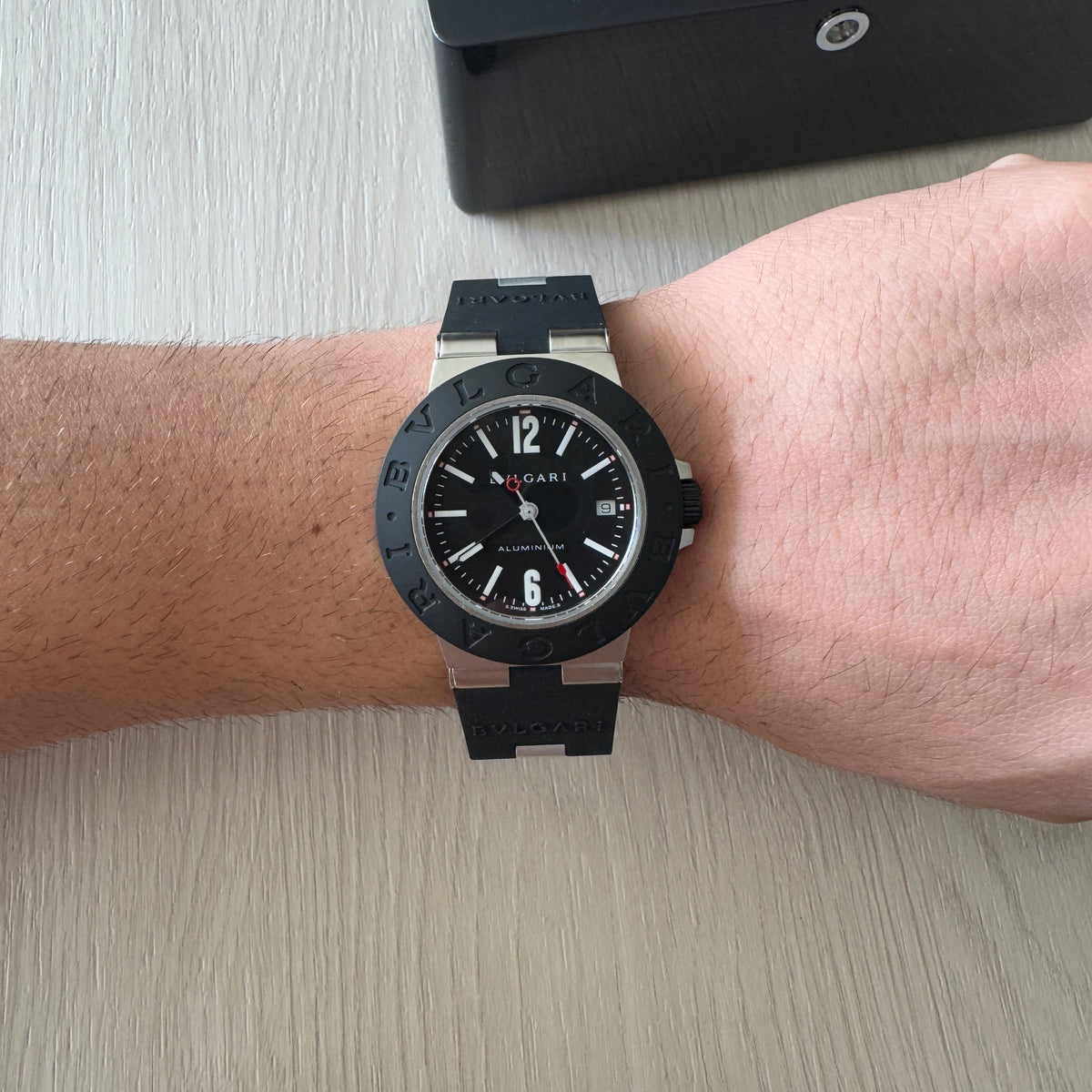 BVLGARI ALUMINIUM PRETO AUTOMÁTICO 40MM
