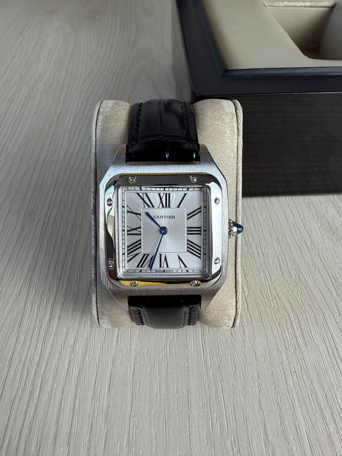 CARTIER SANTOS DUMONT PRATA LARGE 31MM X 44MM