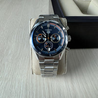 TAG HEUER CARRERA PRATA AZUL 41MM