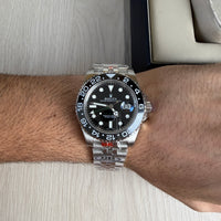 ROLEX GMT MASTER II JUBILEU PRETO 40MM
