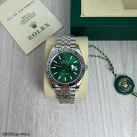 ROLEX DATEJUST PRATA VERDE JUBILEU 41MM