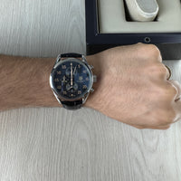 TAG HEUER SPACE X PRATA COURO 43MM