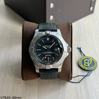 BREITLING AVENGER AUTOMÁTICO PRATA PRETO 46MM