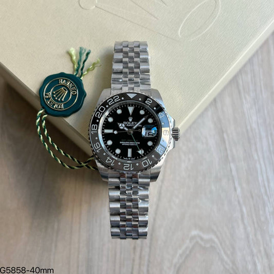 ROLEX GMT MASTER II 2024 CINZA PRETO WAYNE JUBILEU 40MM