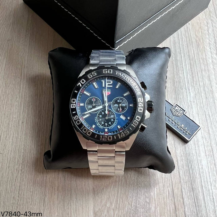 TAG HEUER F1 FORMULA 1 PRATA AZUL 43MM