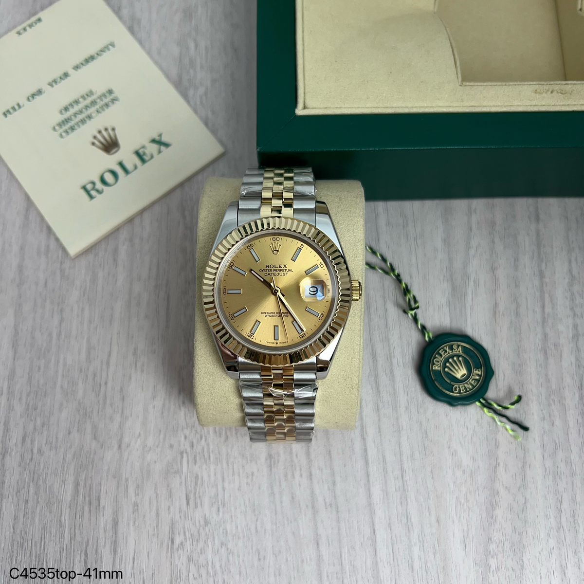 ROLEX DATEJUST DOURADO MISTO 41MM