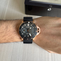 PANERAI SUBMERSIBLE ROSE BORRACHA 42MM
