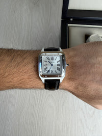 CARTIER SANTOS DUMONT PRATA LARGE 31MM X 44MM