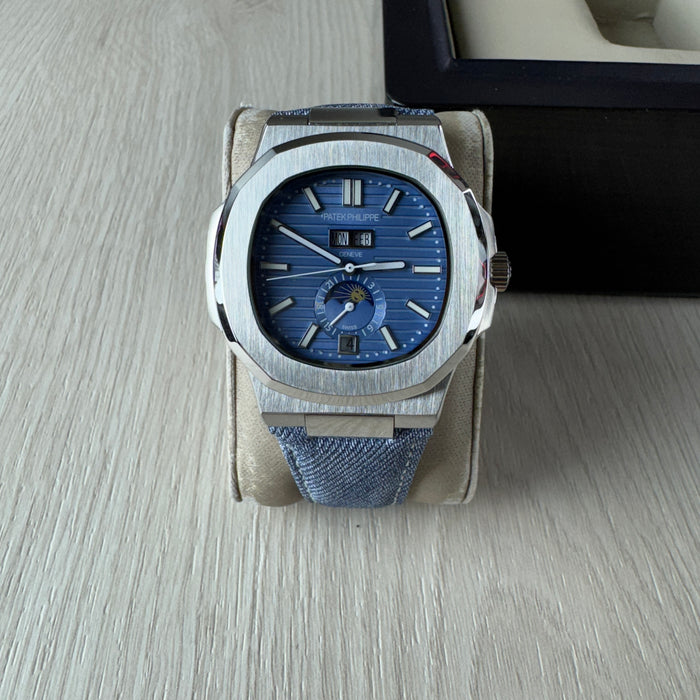 PATEK PHILIPPE NAUTILUS PRATA AZUL 40MM