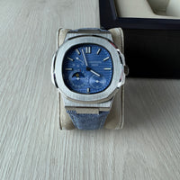 PATEK PHILIPPE NAUTILUS PRATA AZUL 40MM