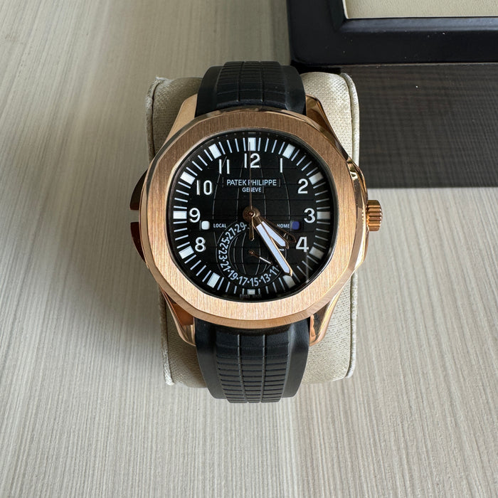 PATEK PHILIPPE AQUANAUT ROSE PRETO 40MM