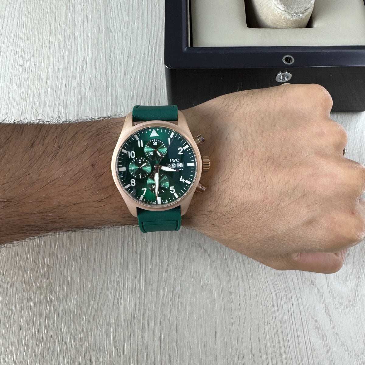 IWC TOP GUN ROSE VERDE AUTOMÁTICO 44MM