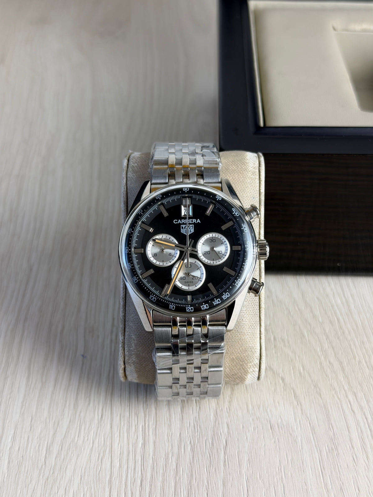 TAG HEUER CARRERA PRATA PRETO 41MM