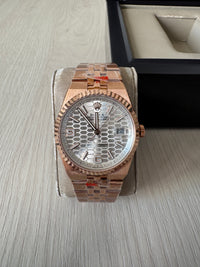 ROLEX LAND DWELLER ROSE BRANCO 40MM