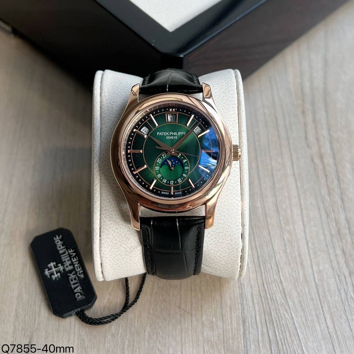 PATEK PHILIPPE ANNUAL CALENDAR ROSE VERDE AUTOMATICO 40MM