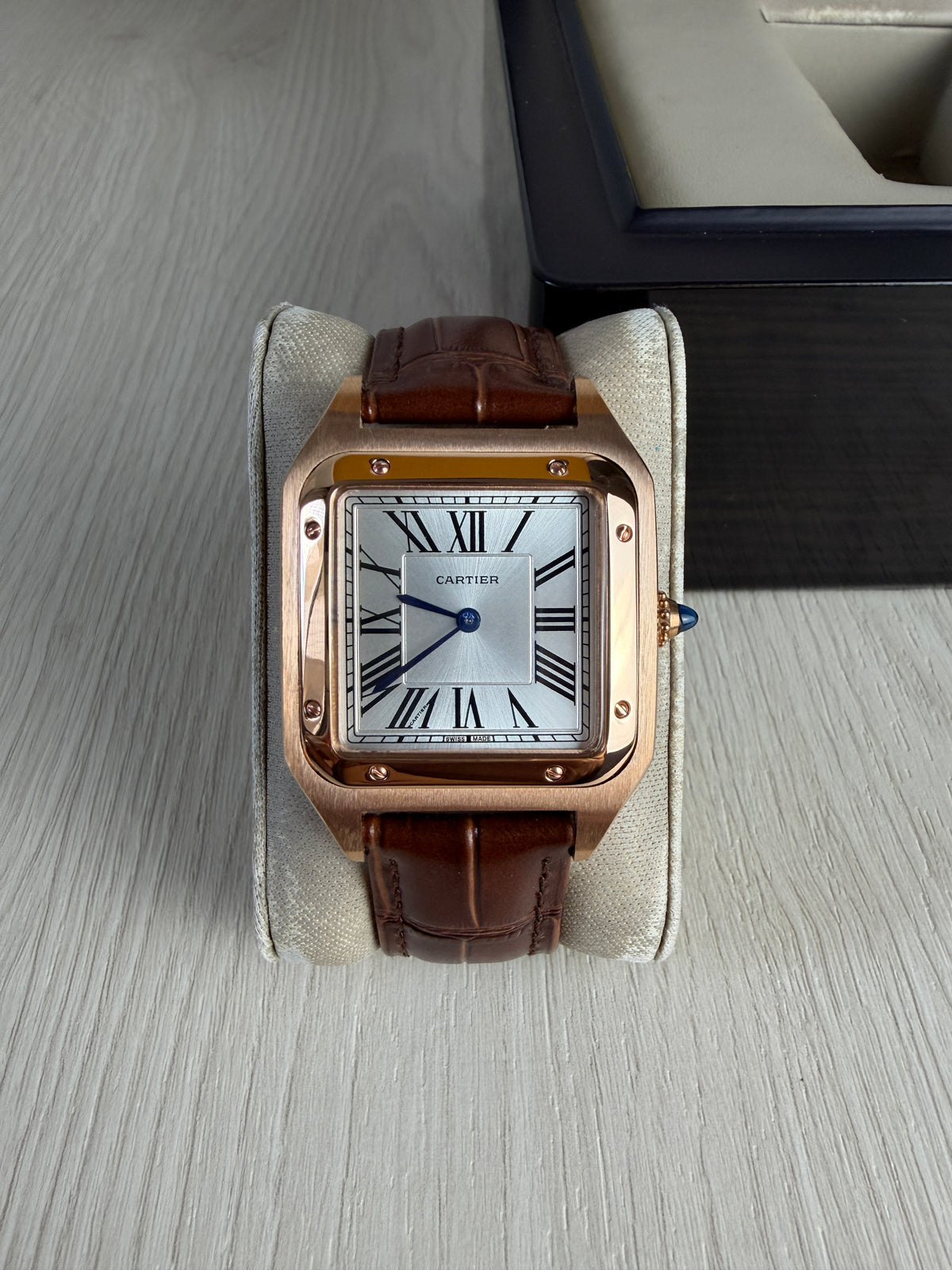 CARTIER SANTOS DUMONT ROSE LARGE 31MM X 44MM