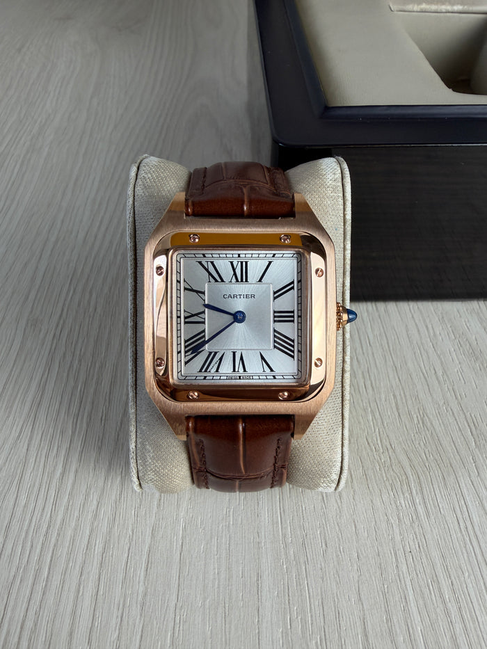 CARTIER SANTOS DUMONT ROSE LARGE 31MM X 44MM