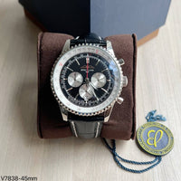 BREITLING NAVITIMER PRETO COURO 46MM