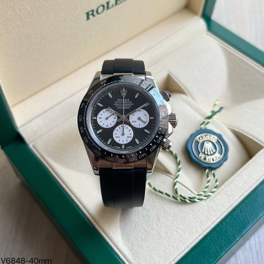ROLEX DAYTONA PRATA LE MANS BORRACHA 40MM