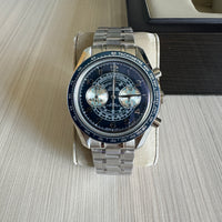 OMEGA SPEEDMASTER PRATA AZUL 44MM