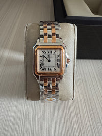 CARTIER PANTHERE PRATA ROSE SMALL 22MM X 30MM FEMININO
