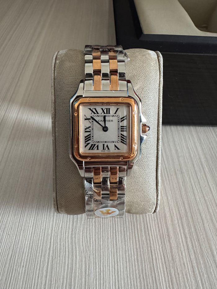 CARTIER PANTHERE PRATA ROSE SMALL 22MM X 30MM FEMININO