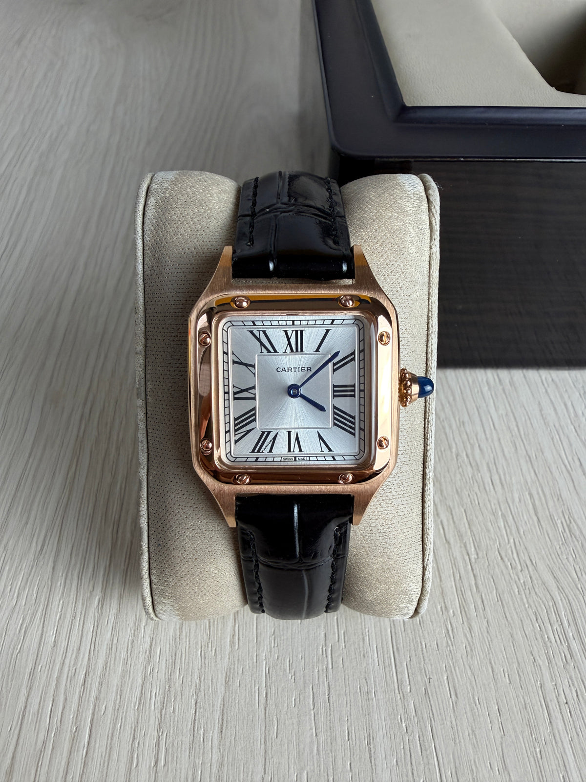 CARTIER SANTOS DUMONT ROSE SMALL 28MM X 38MM FEMININO